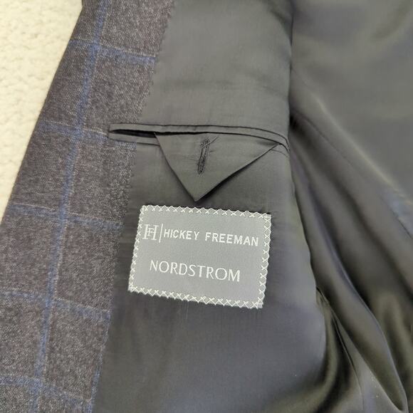 Hickey Freeman Madison Blazer Jacket 2 Button 100% Worsted Wool Sport Coat 42R - Picture 8 of 10